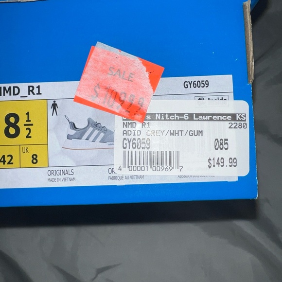 Adidas RMD 1 nwt grayand White Athletic Shoes - Picture 4 of 6